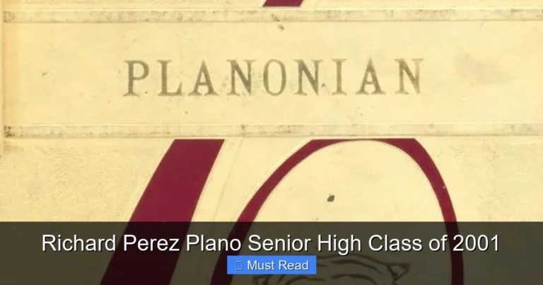 Richard Perez Plano Senior High Class of 2001