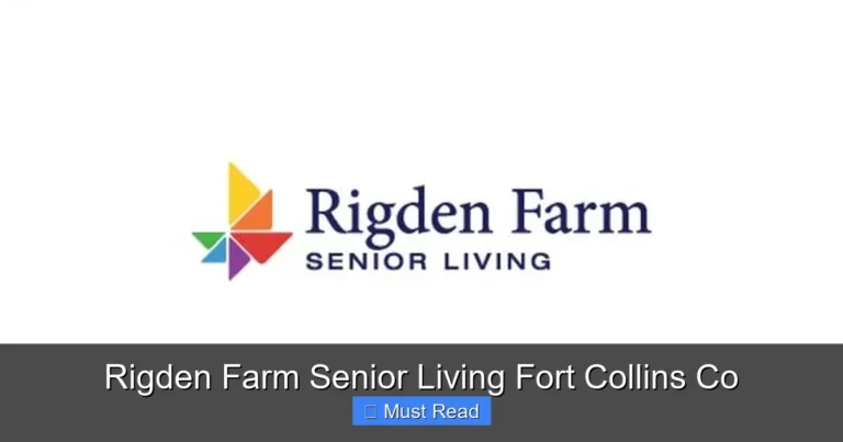 Rigden Farm Senior Living Fort Collins Co