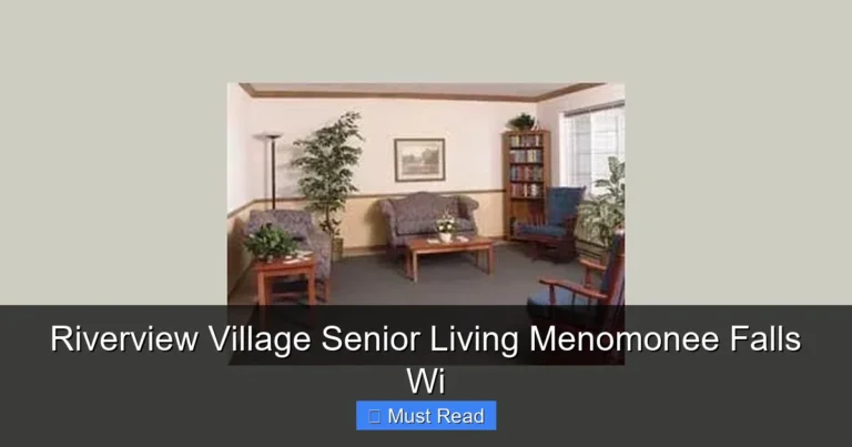Riverview Village Senior Living Menomonee Falls Wi