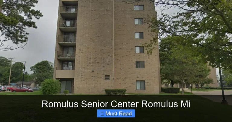 Romulus Senior Center Romulus Mi