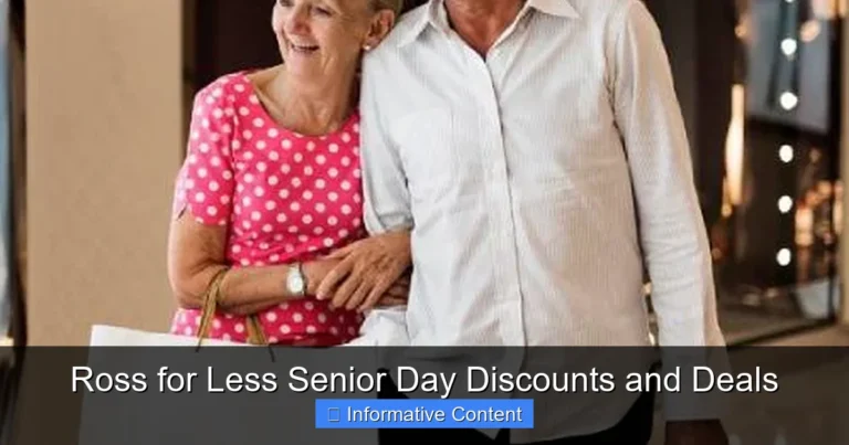 Ross for Less Senior Day Discounts and Deals