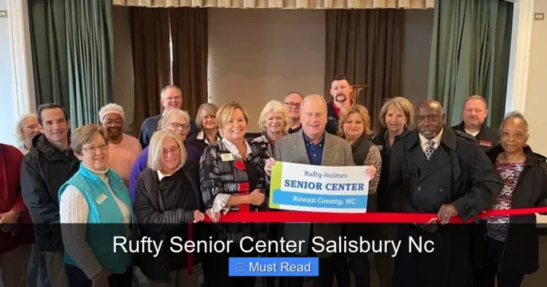 Rufty Senior Center Salisbury Nc
