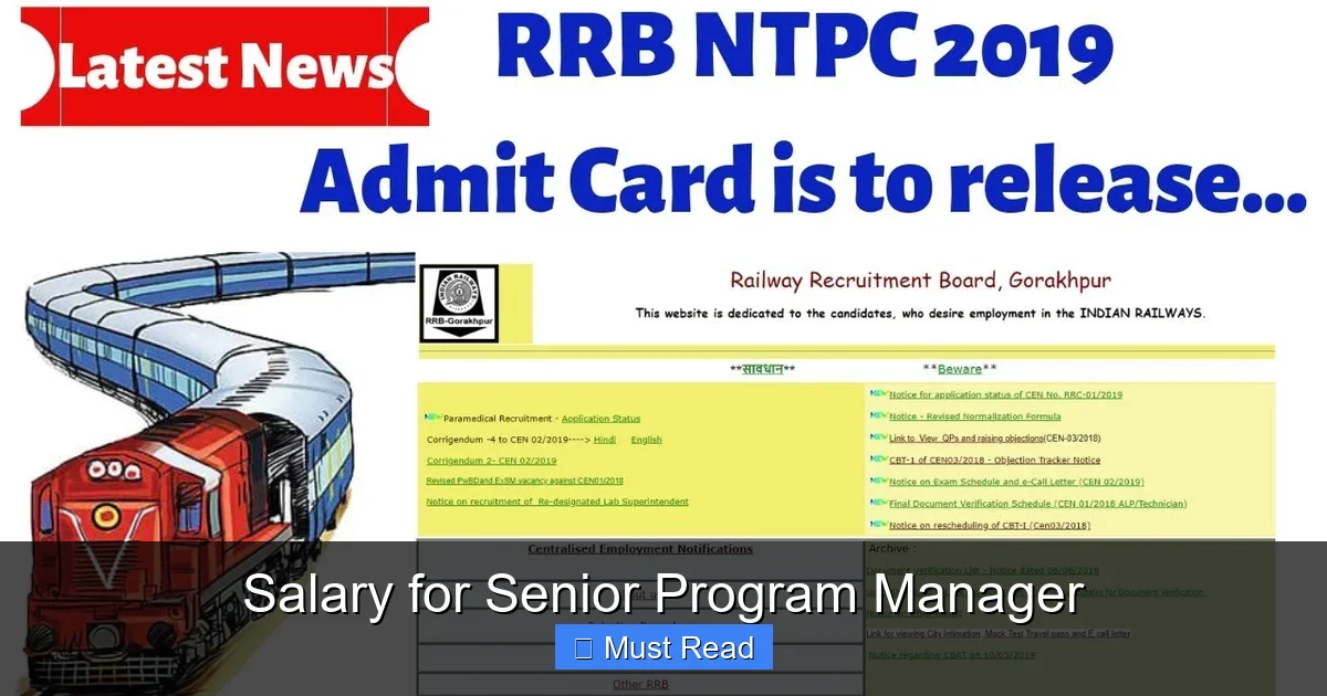 Salary for Senior Program Manager