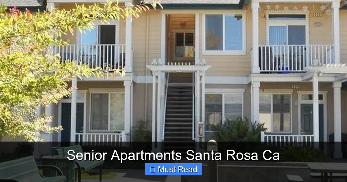 Senior Apartments Santa Rosa Ca
