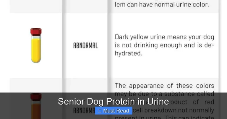 Senior Dog Protein in Urine