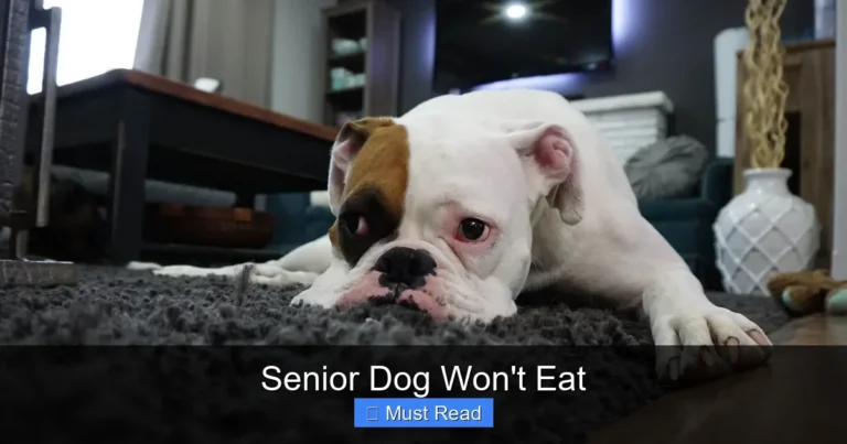Senior Dog Won't Eat