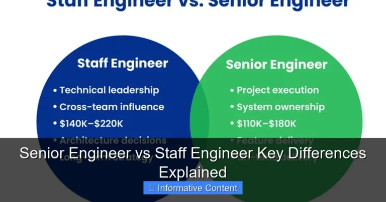 Senior Engineer vs Staff Engineer Key Differences Explained