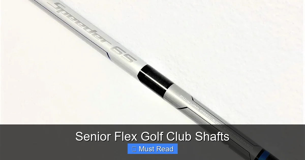 Senior Flex Golf Club Shafts