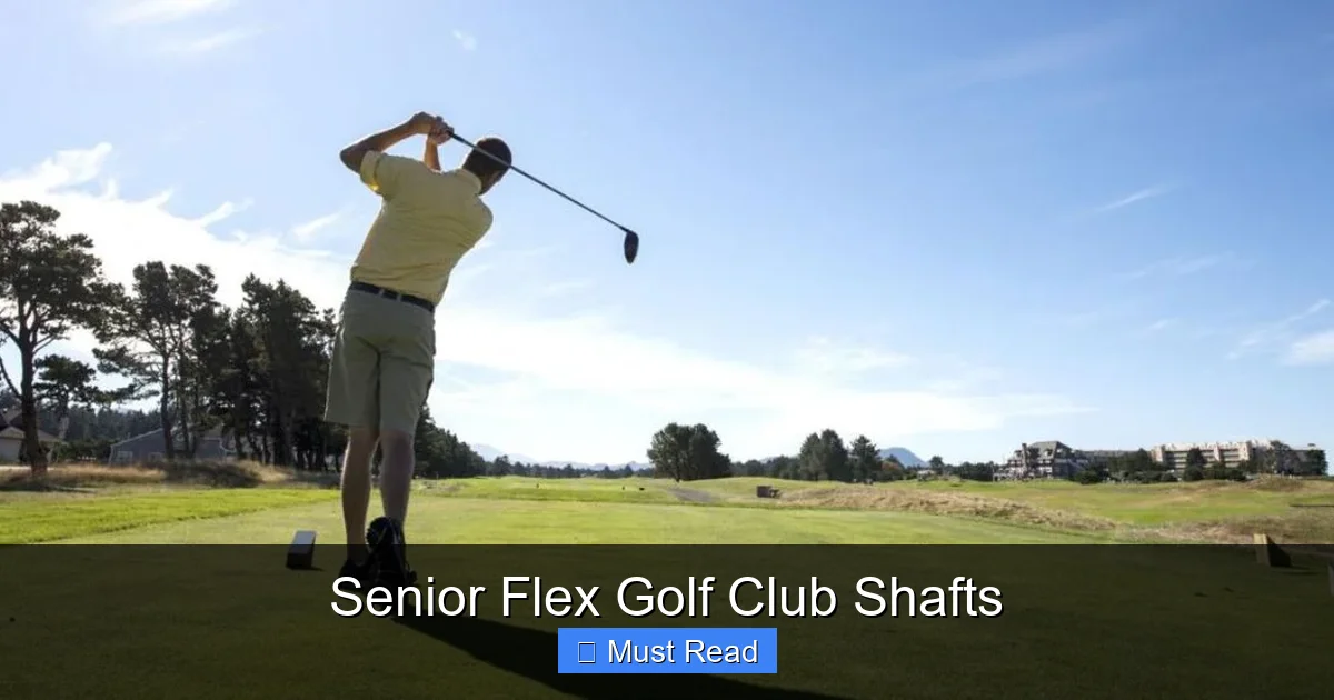Senior Flex Golf Club Shafts
