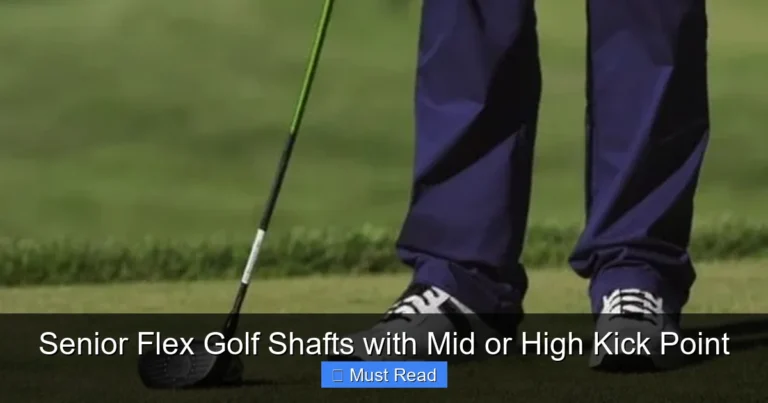 Senior Flex Golf Shafts with Mid or High Kick Point