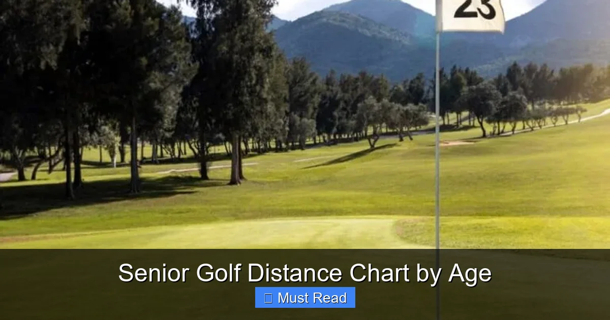 Senior Golf Distance Chart by Age