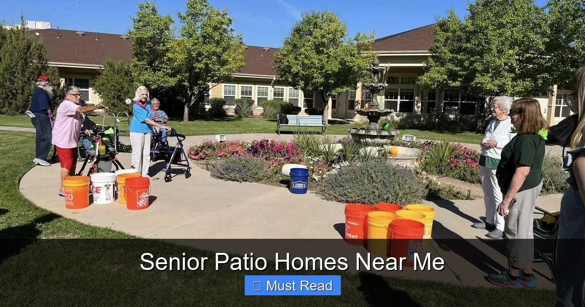 Senior Patio Homes Near Me
