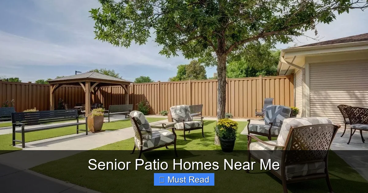 Senior Patio Homes Near Me