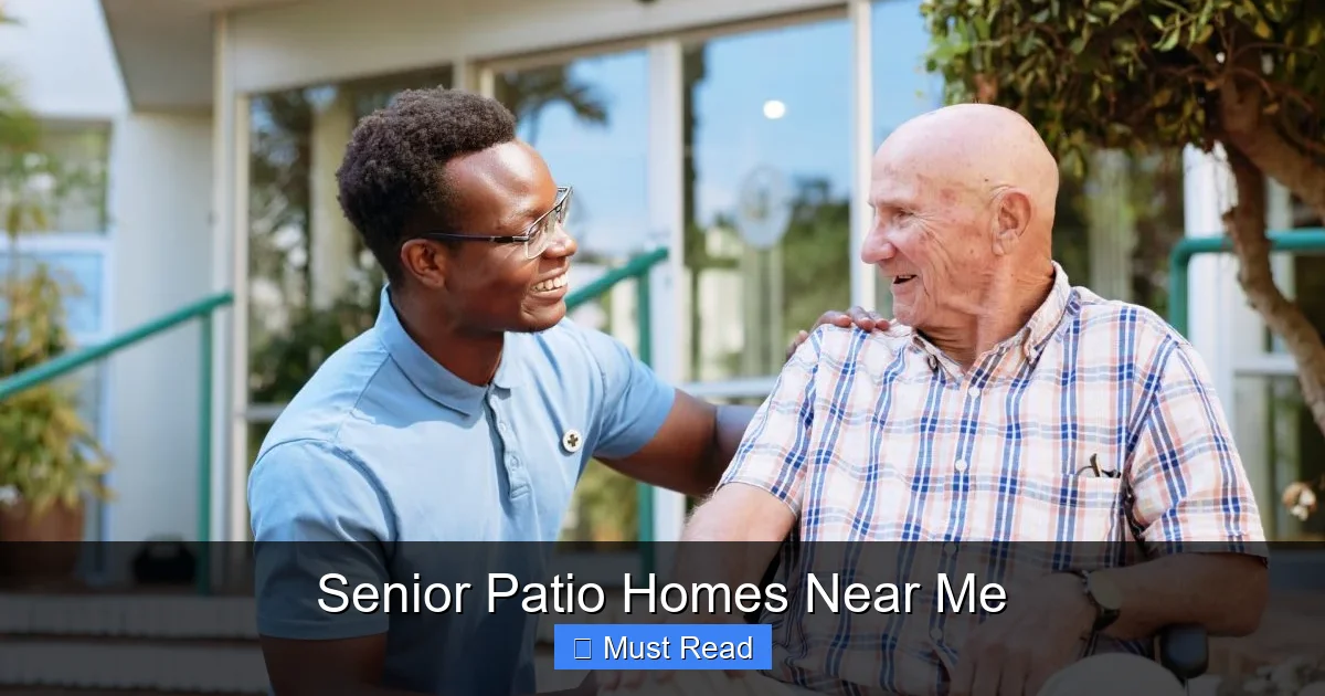 Senior Patio Homes Near Me