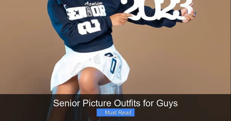 Senior Picture Outfits for Guys