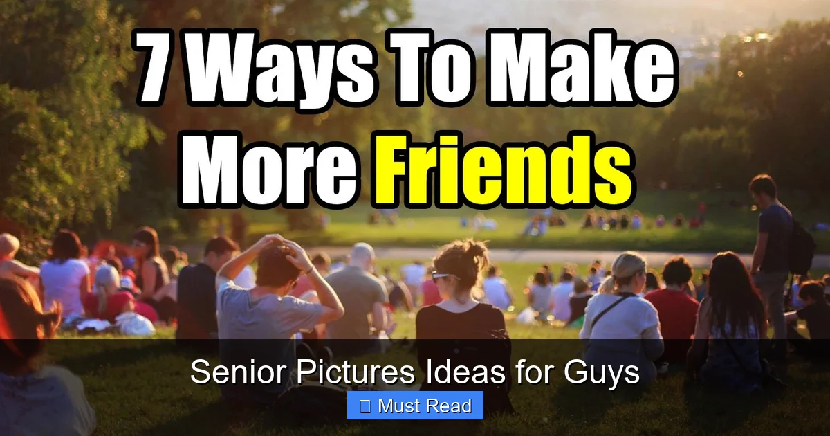 Senior Pictures Ideas for Guys