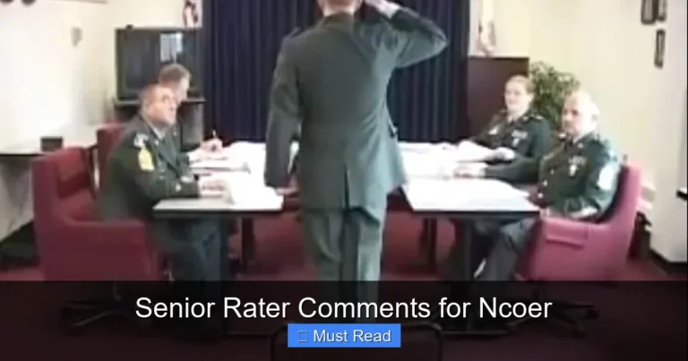 Senior Rater Comments for Ncoer