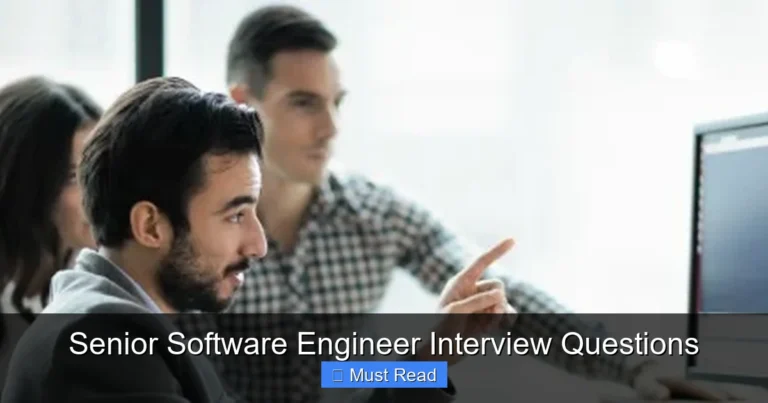 Senior Software Engineer Interview Questions