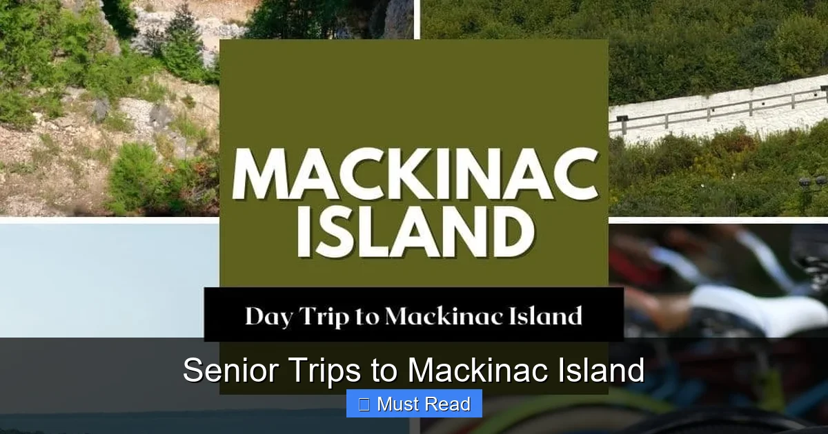 Senior Trips to Mackinac Island