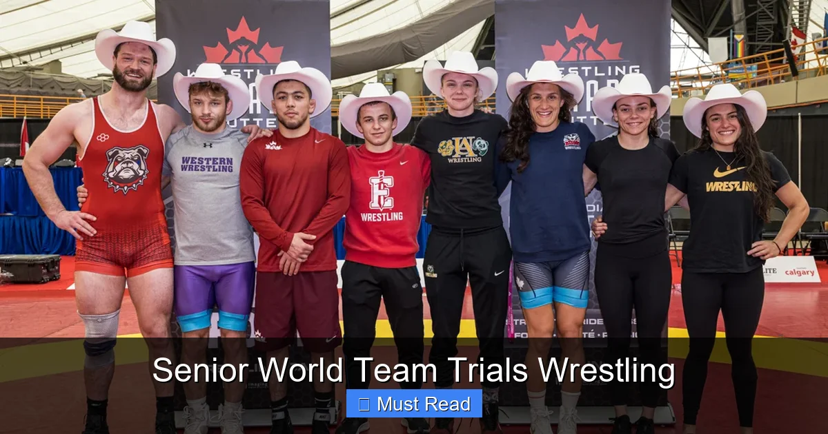 Senior World Team Trials Wrestling
