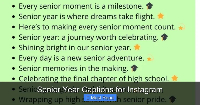 Senior Year Captions for Instagram