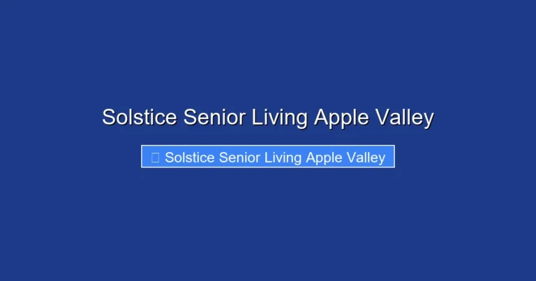 Solstice Senior Living Apple Valley