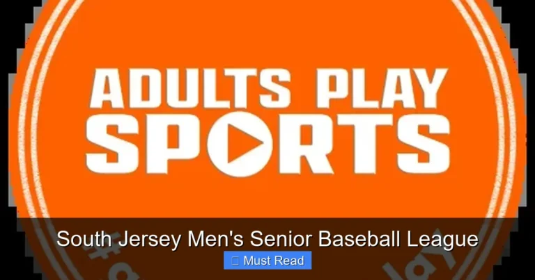 South Jersey Men's Senior Baseball League
