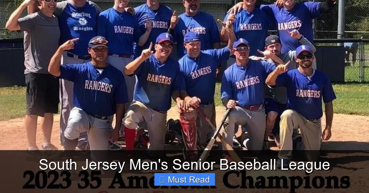 South Jersey Men's Senior Baseball League