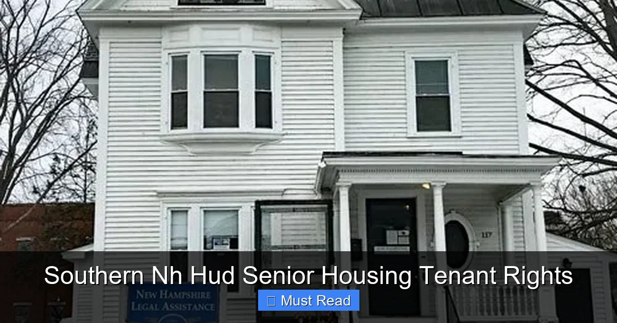 Southern Nh Hud Senior Housing Tenant Rights