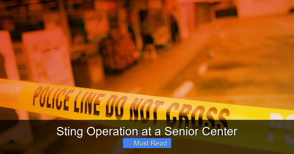 Sting Operation at a Senior Center