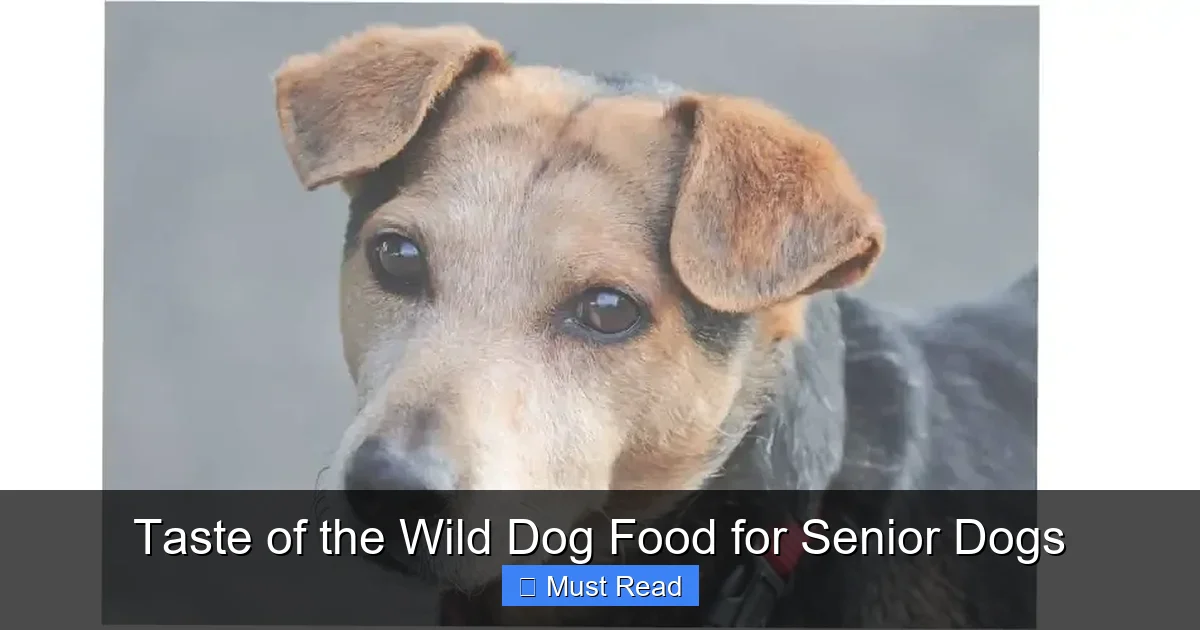 Taste of the Wild Dog Food for Senior Dogs