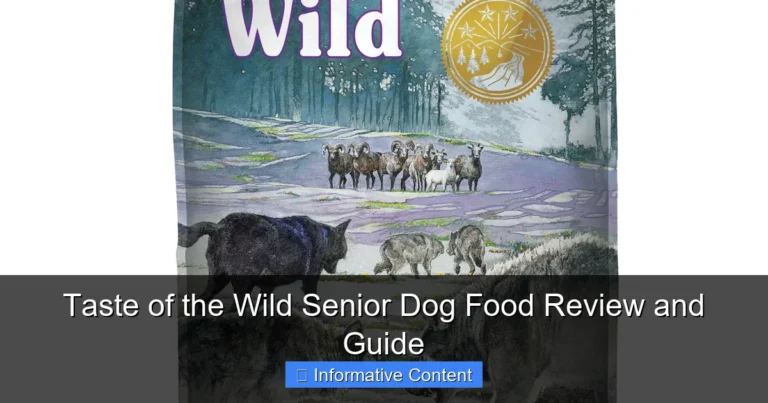 Taste of the Wild Senior Dog Food Review and Guide