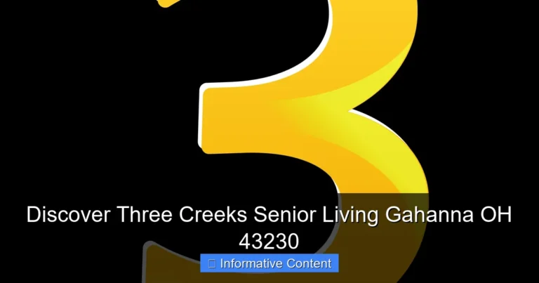 Discover Three Creeks Senior Living Gahanna OH 43230