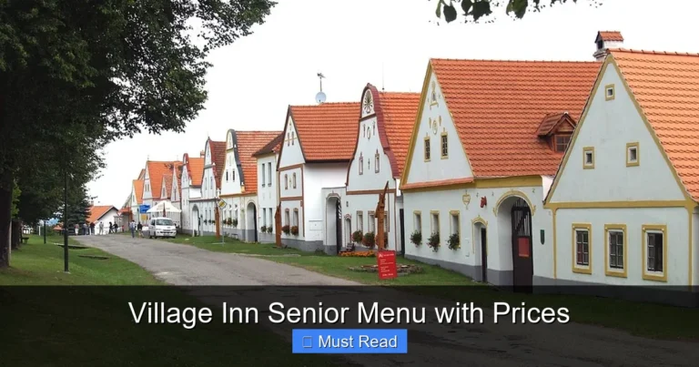 Village Inn Senior Menu with Prices