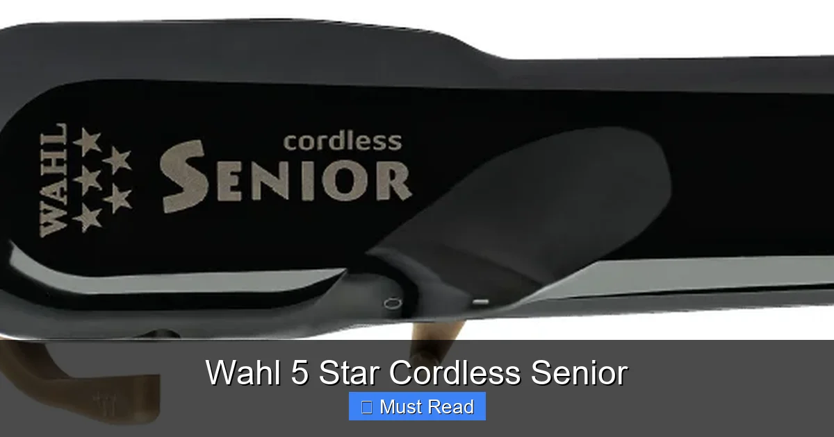 Wahl 5 Star Cordless Senior