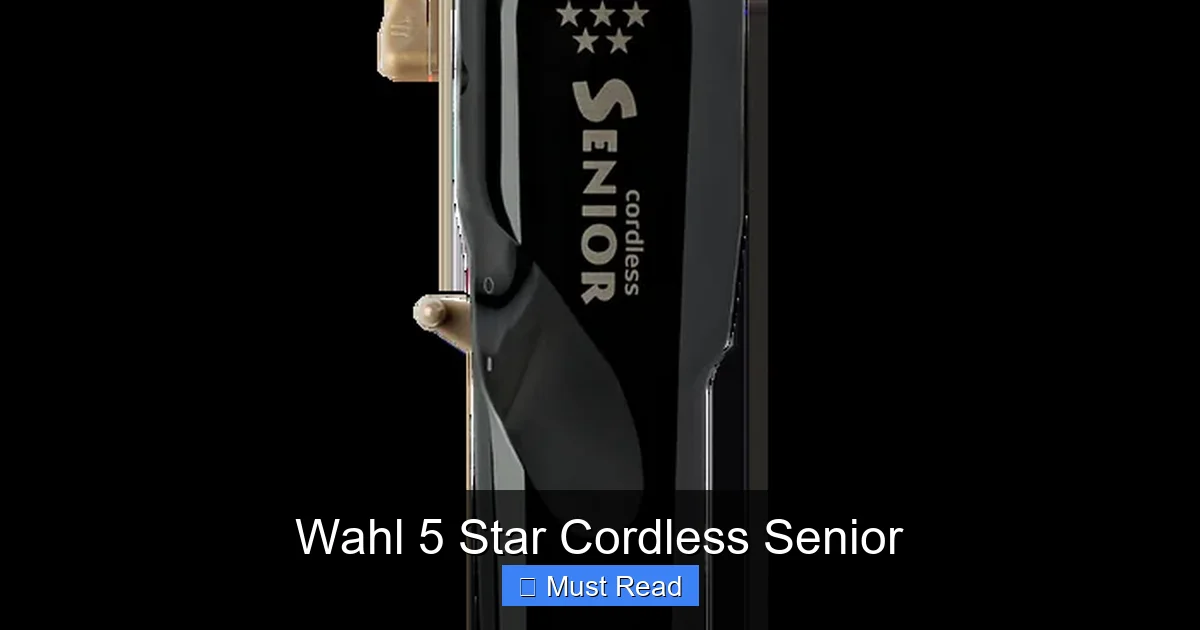 Wahl 5 Star Cordless Senior