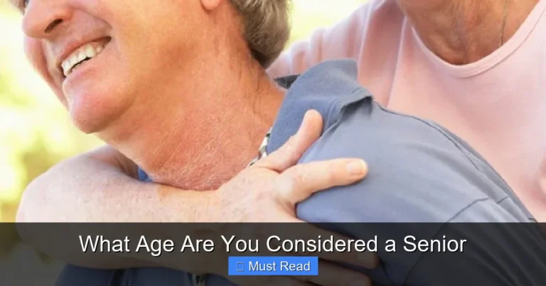 What Age Are You Considered a Senior