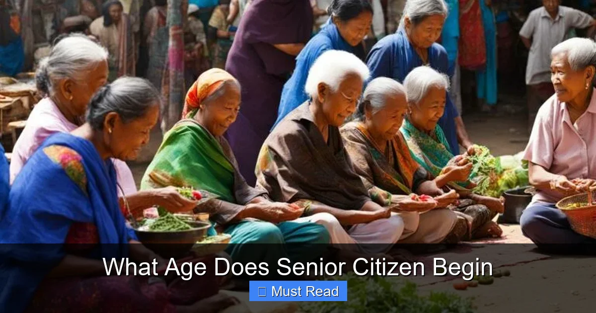 What Age Does Senior Citizen Begin