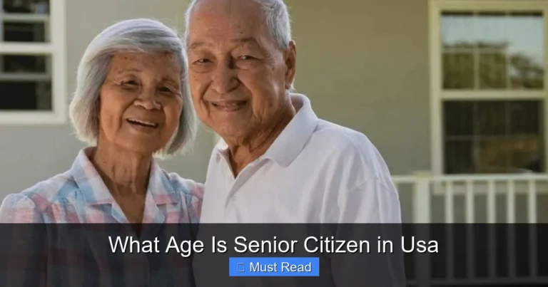 What Age Is Senior Citizen in Usa