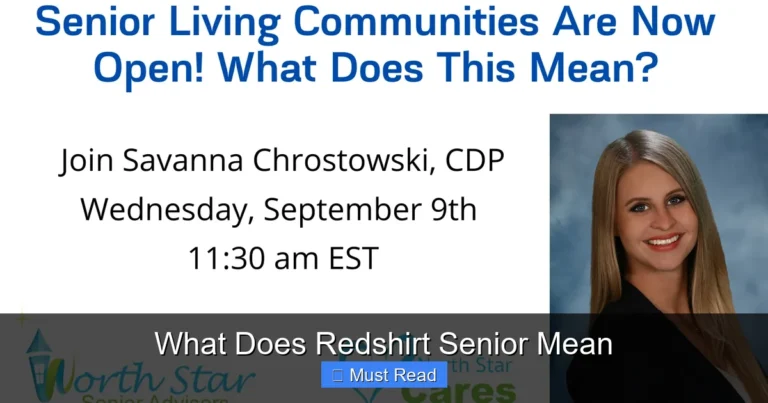 What Does Redshirt Senior Mean