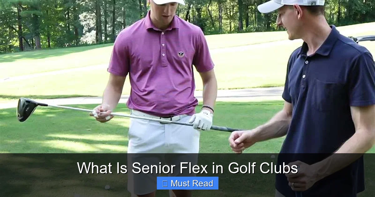 What Is Senior Flex in Golf Clubs