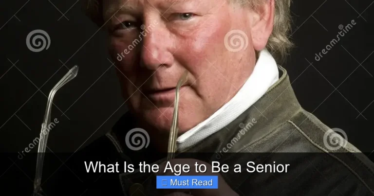 What Is the Age to Be a Senior