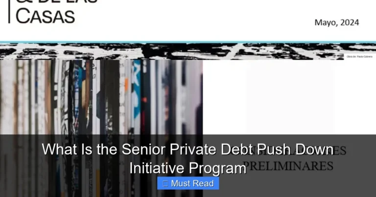 What Is the Senior Private Debt Push Down Initiative Program
