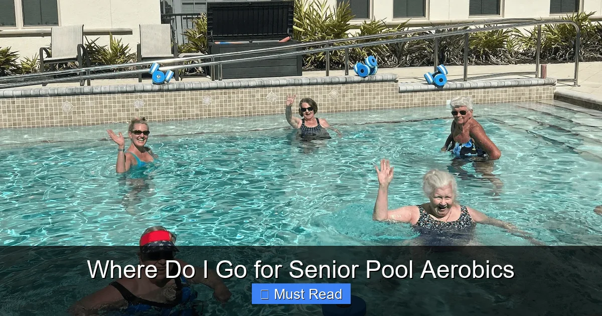 Where Do I Go for Senior Pool Aerobics