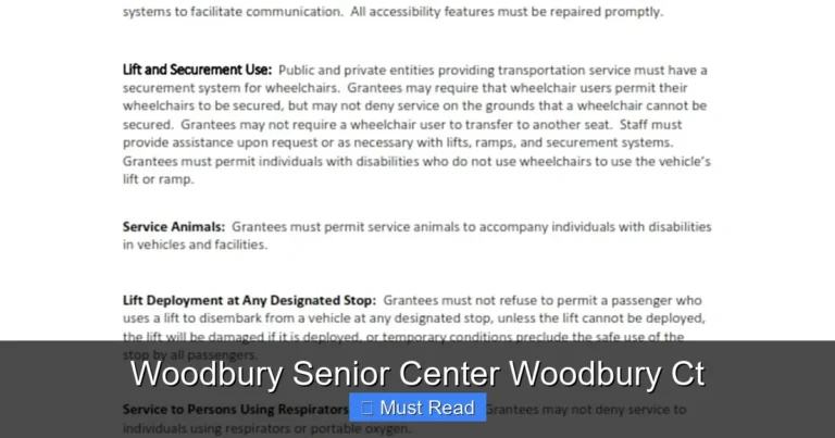 Woodbury Senior Center Woodbury Ct
