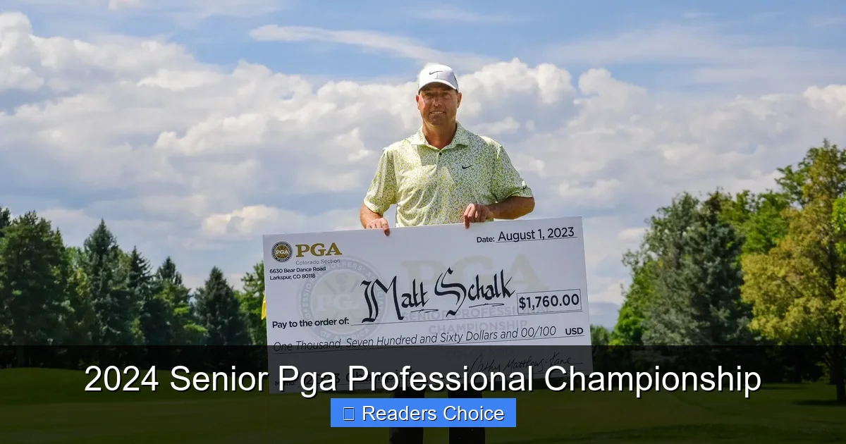 2024 Senior Pga Professional Championship