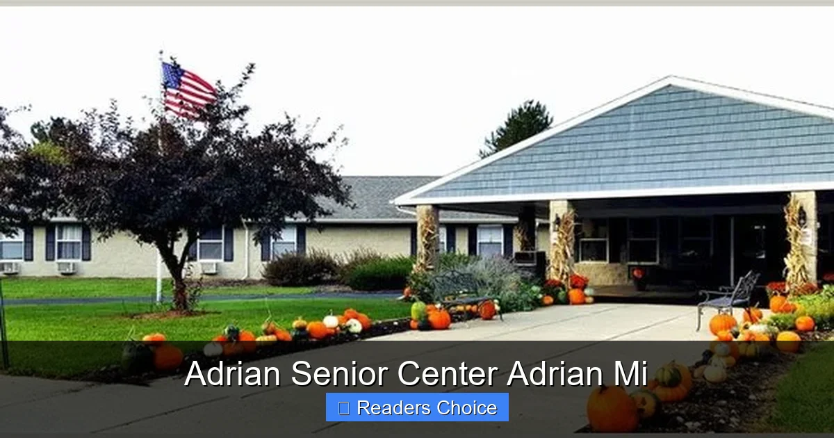 Adrian Senior Center Adrian Mi