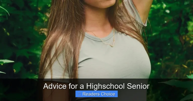 Advice for a Highschool Senior