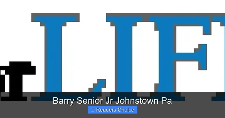 Barry Senior Jr Johnstown Pa