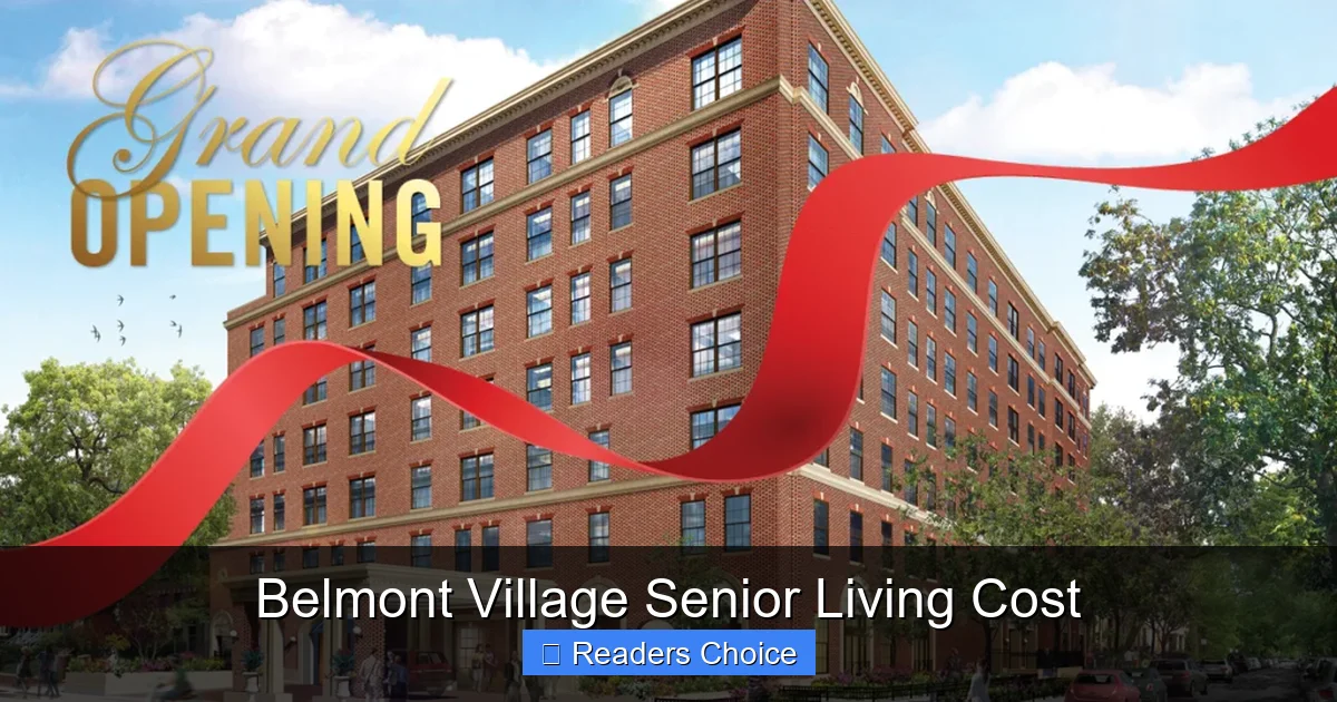 Belmont Village Senior Living Cost